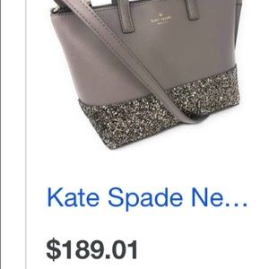 Kate spade glittery bottom